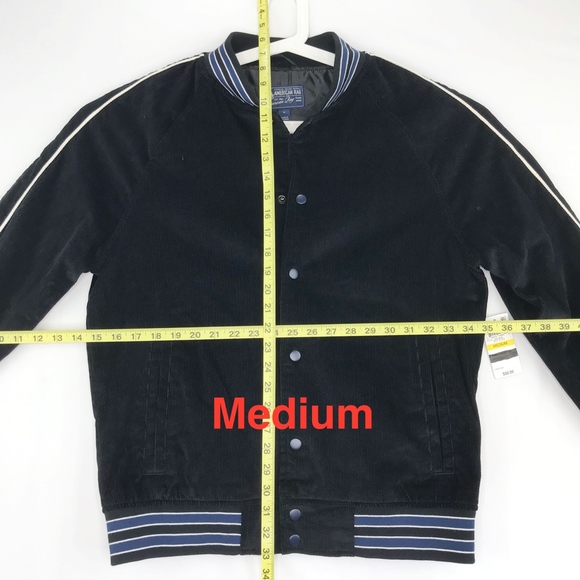 American Rag Mens Varsity Corduroy Bomber Jacket - Picture 3 of 5